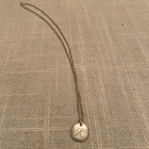 Tiffany & CO. K initial necklace